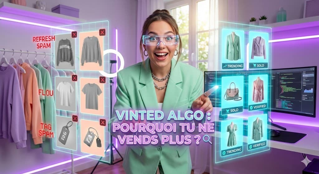 Dashboard analytics et données de visibilité Vinted