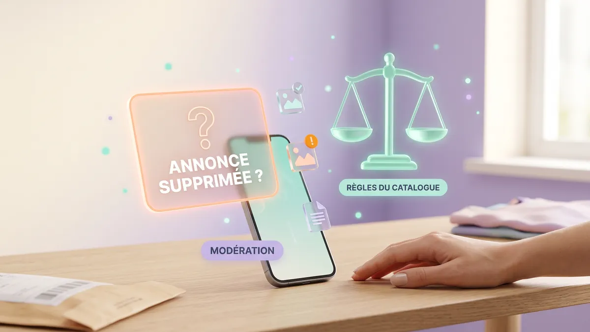 Modération Vinted : les facteurs qui exposent une annonce avec photo IA à la suppression