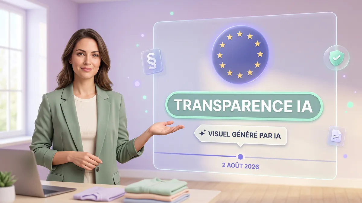 AI Act européen et transparence des images générées par IA : mention explicite sur les annonces de revente