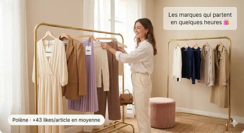 Marques les plus recherchées sur Vinted printemps 2026 - Sézane, Maje, Jacquemus, Polène