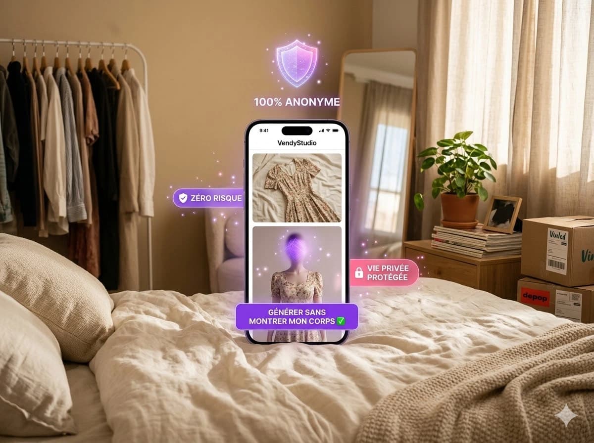 Protection de la vie privée avec mannequin IA virtuel - aucune exposition personnelle